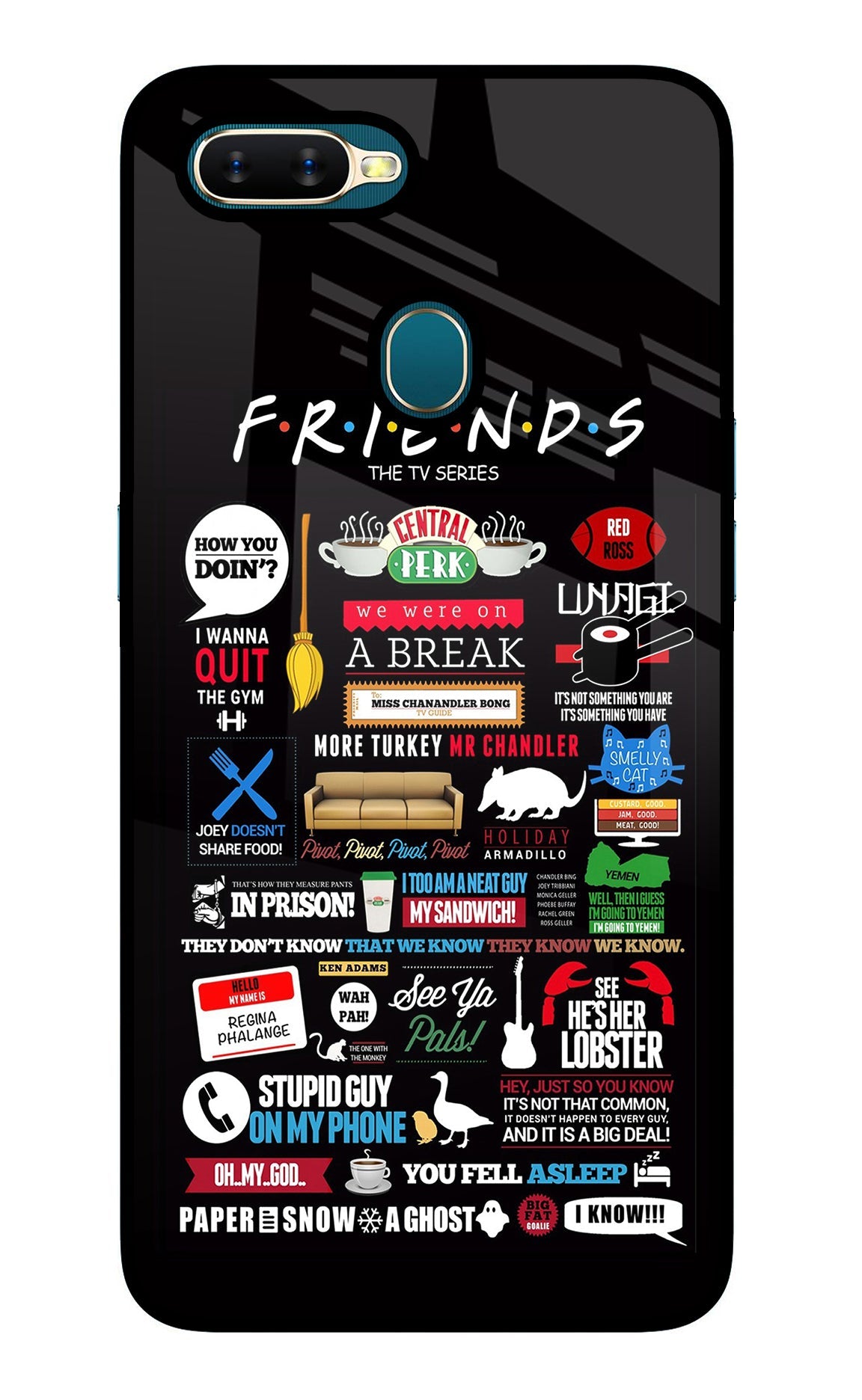 FRIENDS Oppo A7/A5s/A12 Back Cover