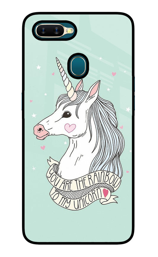 Unicorn Wallpaper Oppo A7/A5s/A12 Glass Case