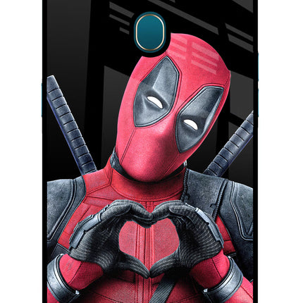 Deadpool Oppo A7/A5s/A12 Glass Case Back Cover by Casekaro