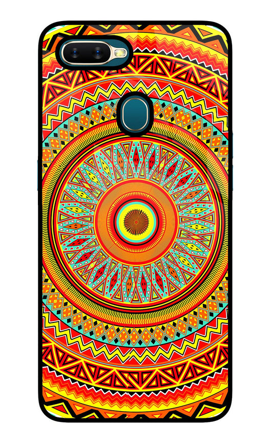 Mandala Pattern Oppo A7/A5s/A12 Glass Case