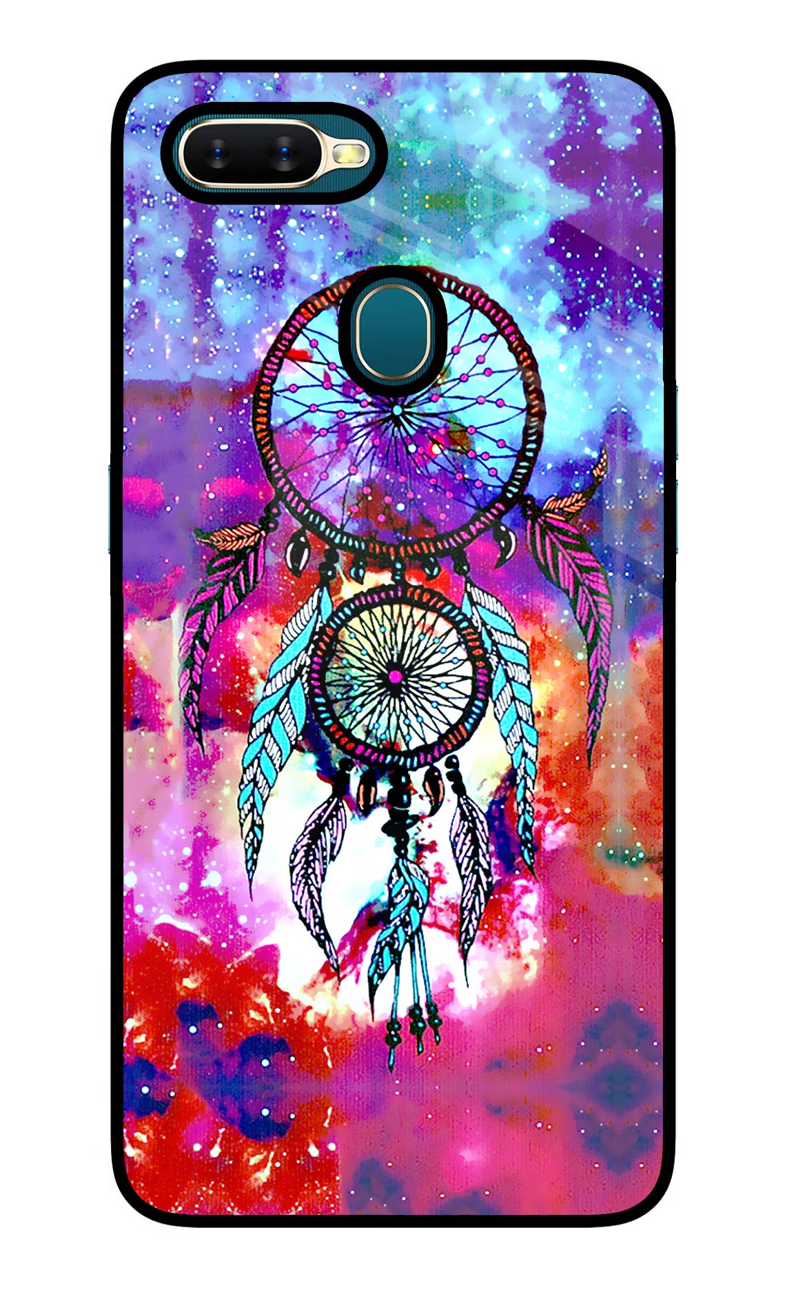 Dream Catcher Abstract Oppo A7/A5s/A12 Glass Case Back Cover by Casekaro