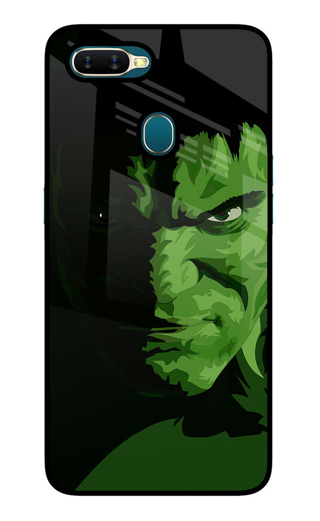 HULK Oppo A7/A5s/A12 Glass Case Back Cover by Casekaro