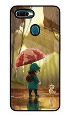 Rainy Day Oppo A7/A5s/A12 Glass Case Back Cover by Casekaro
