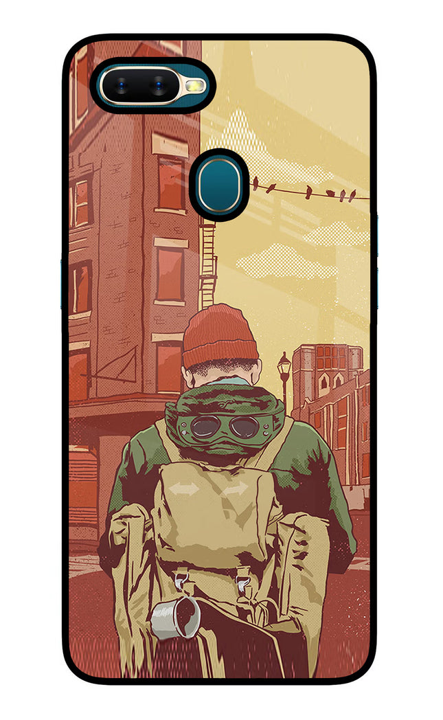 Adventurous Oppo A7/A5s/A12 Glass Case Back Cover by Casekaro