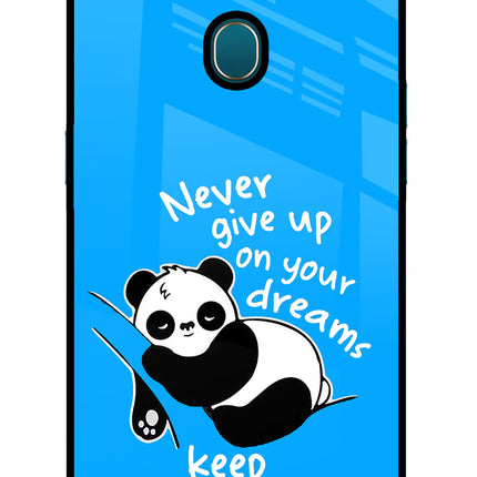 Keep Sleeping Oppo A7/A5s/A12 Glass Case Back Cover by Casekaro