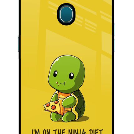 I'm on Ninja Diet Oppo A7/A5s/A12 Glass Case Back Cover by Casekaro