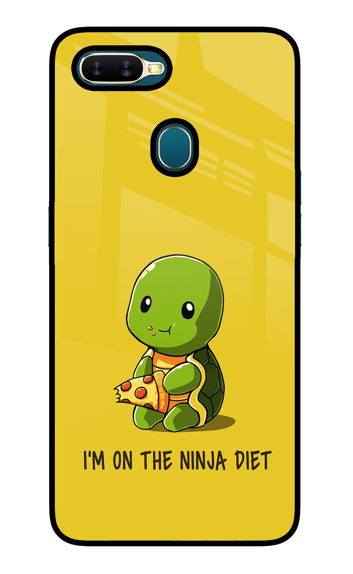 I'm on Ninja Diet Oppo A7/A5s/A12 Glass Case Back Cover by Casekaro