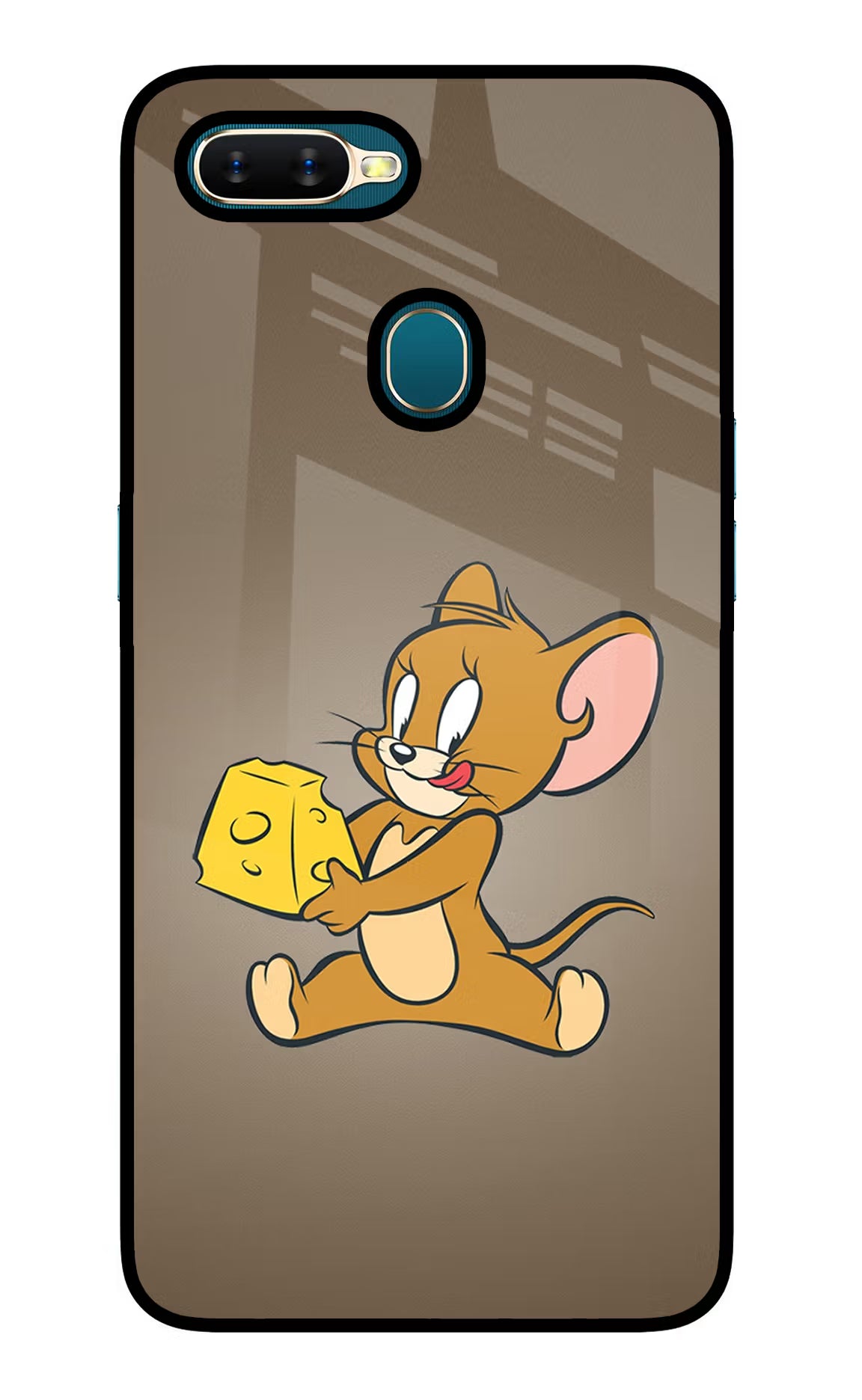 Jerry Oppo A7/A5s/A12 Glass Case Back Cover by Casekaro