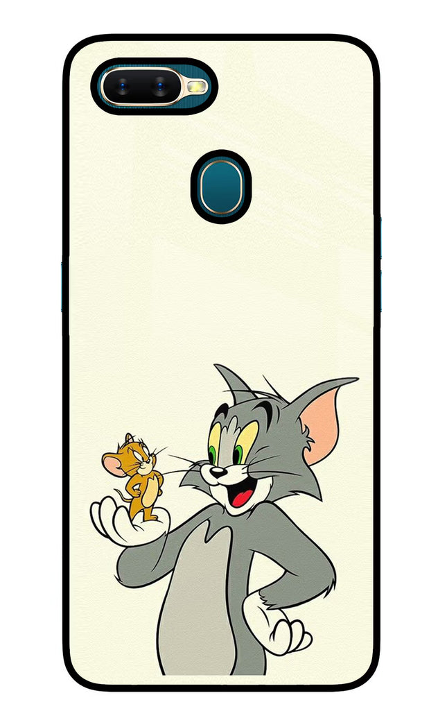Tom & Jerry Oppo A7/A5s/A12 Glass Case Back Cover by Casekaro