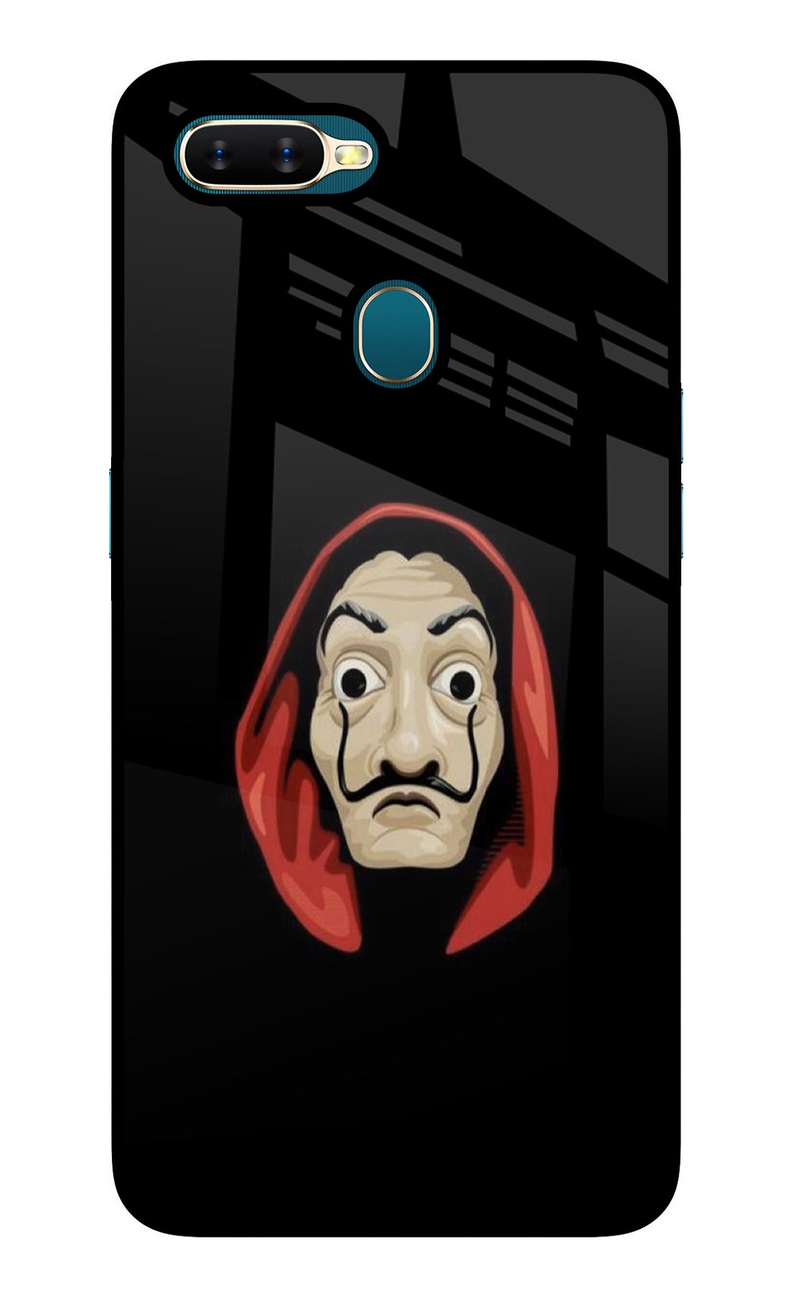 Money Heist Oppo A7/A5s/A12 Glass Case