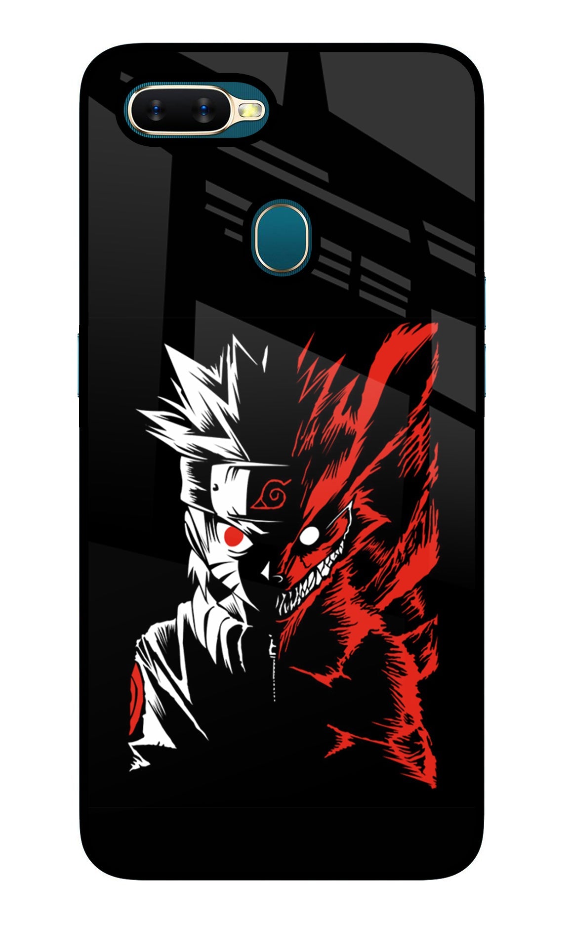 Naruto Two Face Oppo A7/A5s/A12 Glass Case