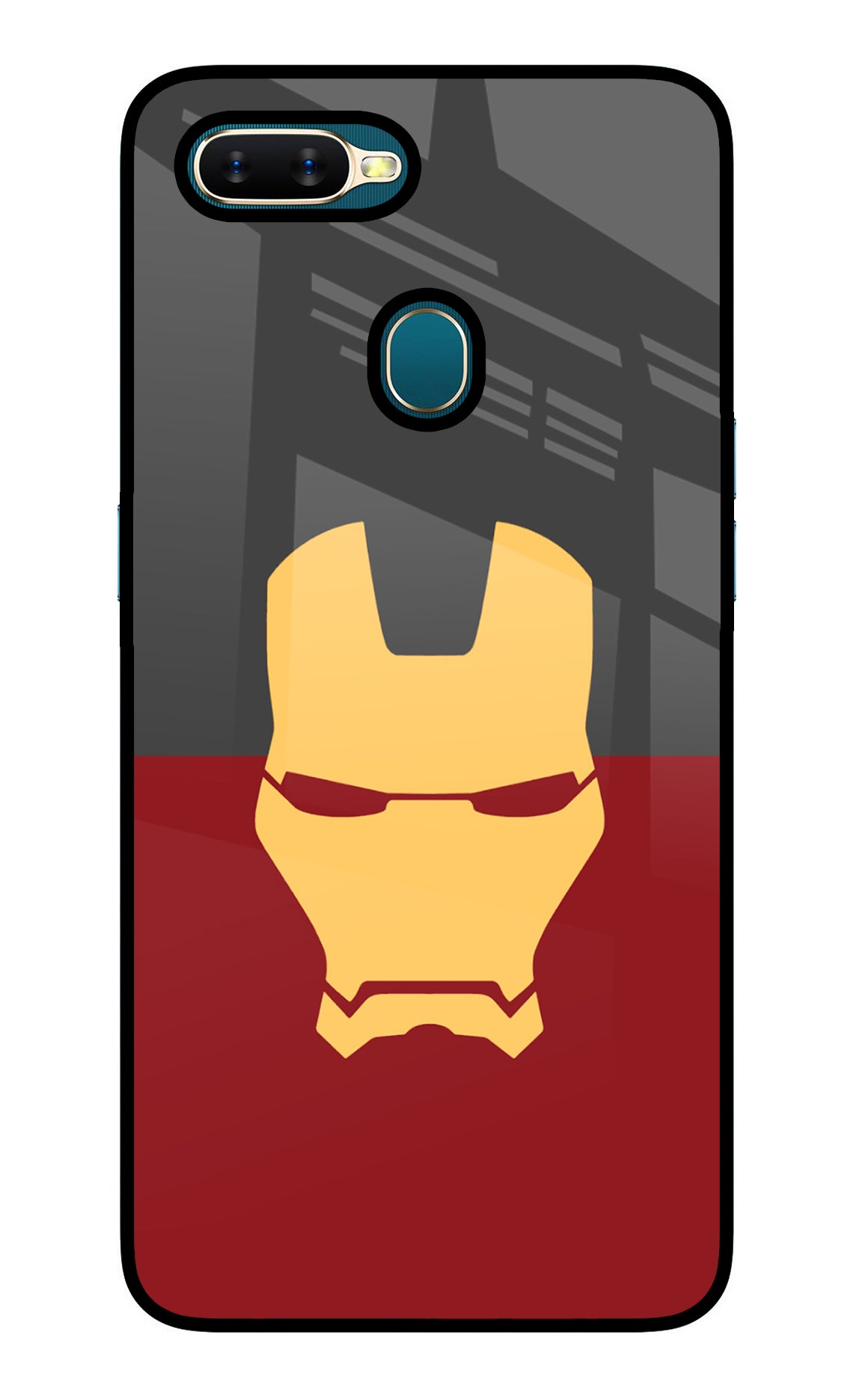 Ironman Oppo A7/A5s/A12 Glass Case