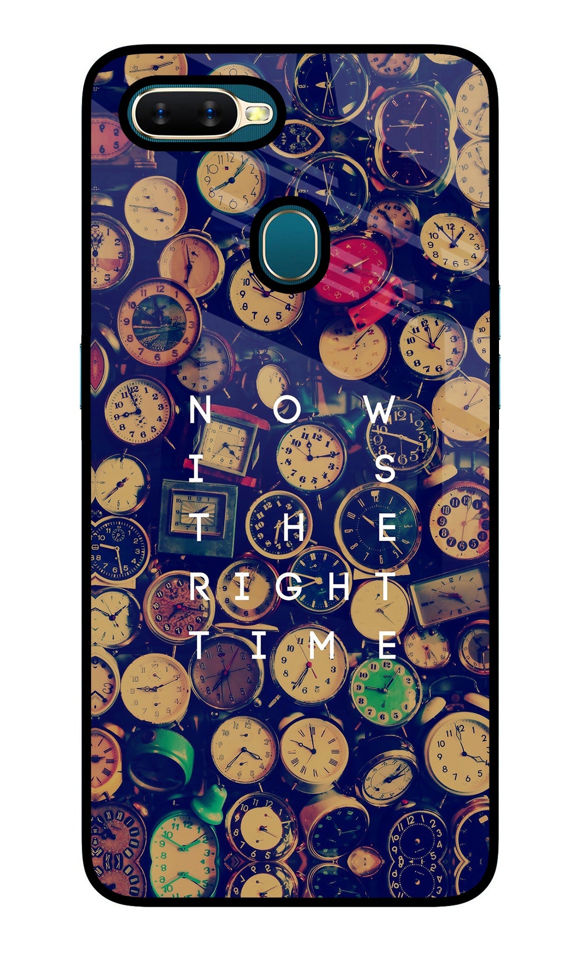 Now is the Right Time Quote Oppo A7/A5s/A12 Back Cover