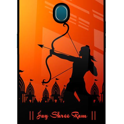 Lord Ram - 4 Oppo A7/A5s/A12 Glass Case Back Cover by Casekaro