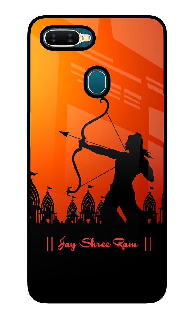 Lord Ram - 4 Oppo A7/A5s/A12 Glass Case Back Cover by Casekaro