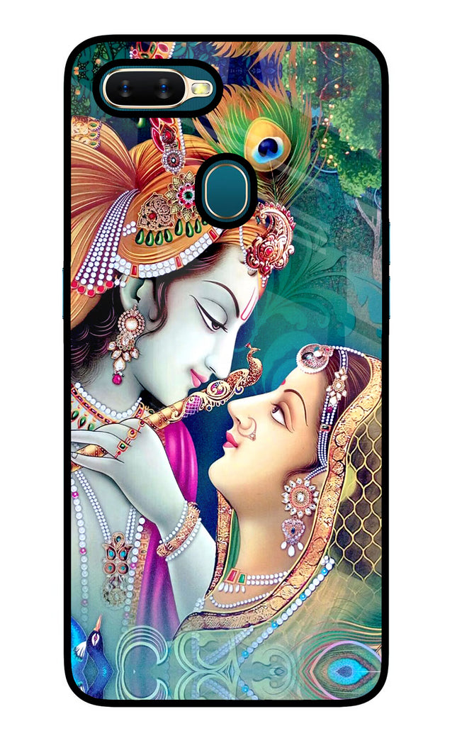 Lord Radha Krishna Oppo A7/A5s/A12 Glass Case Back Cover by Casekaro