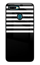 Black and White Print Oppo A7/A5s/A12 Glass Case