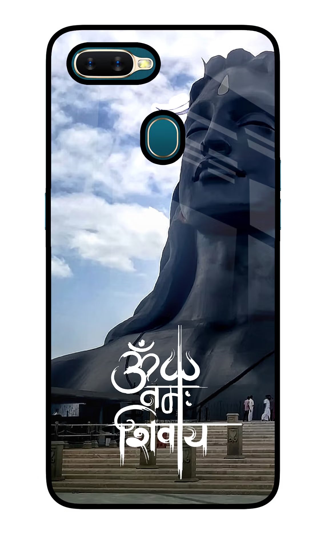 Om Namah Shivay Oppo A7/A5s/A12 Glass Case Back Cover by Casekaro