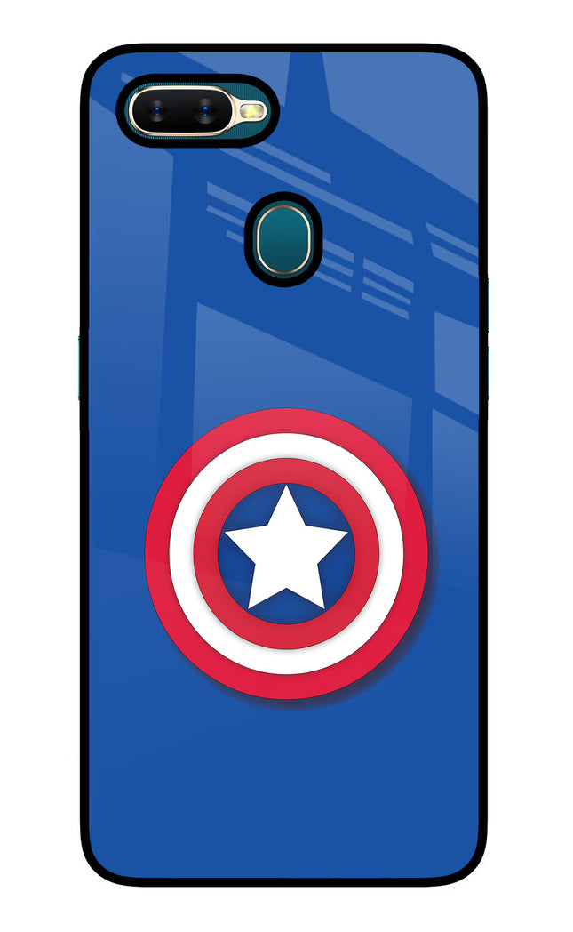Shield Oppo A7/A5s/A12 Glass Case Back Cover by Casekaro