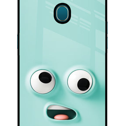 Funny Cartoon Oppo A7/A5s/A12 Glass Case Back Cover by Casekaro
