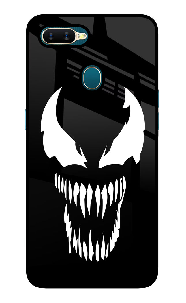 Venom Oppo A7/A5s/A12 Glass Case Back Cover by Casekaro