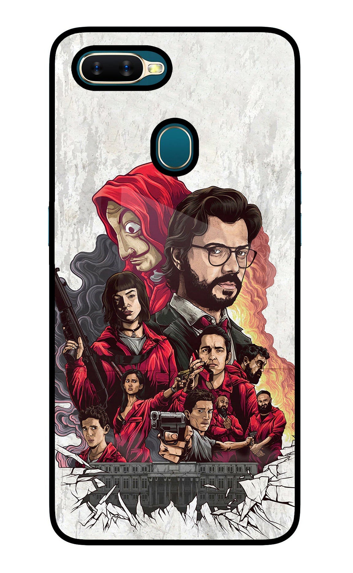 Money Heist Artwork Oppo A7/A5s/A12 Back Cover