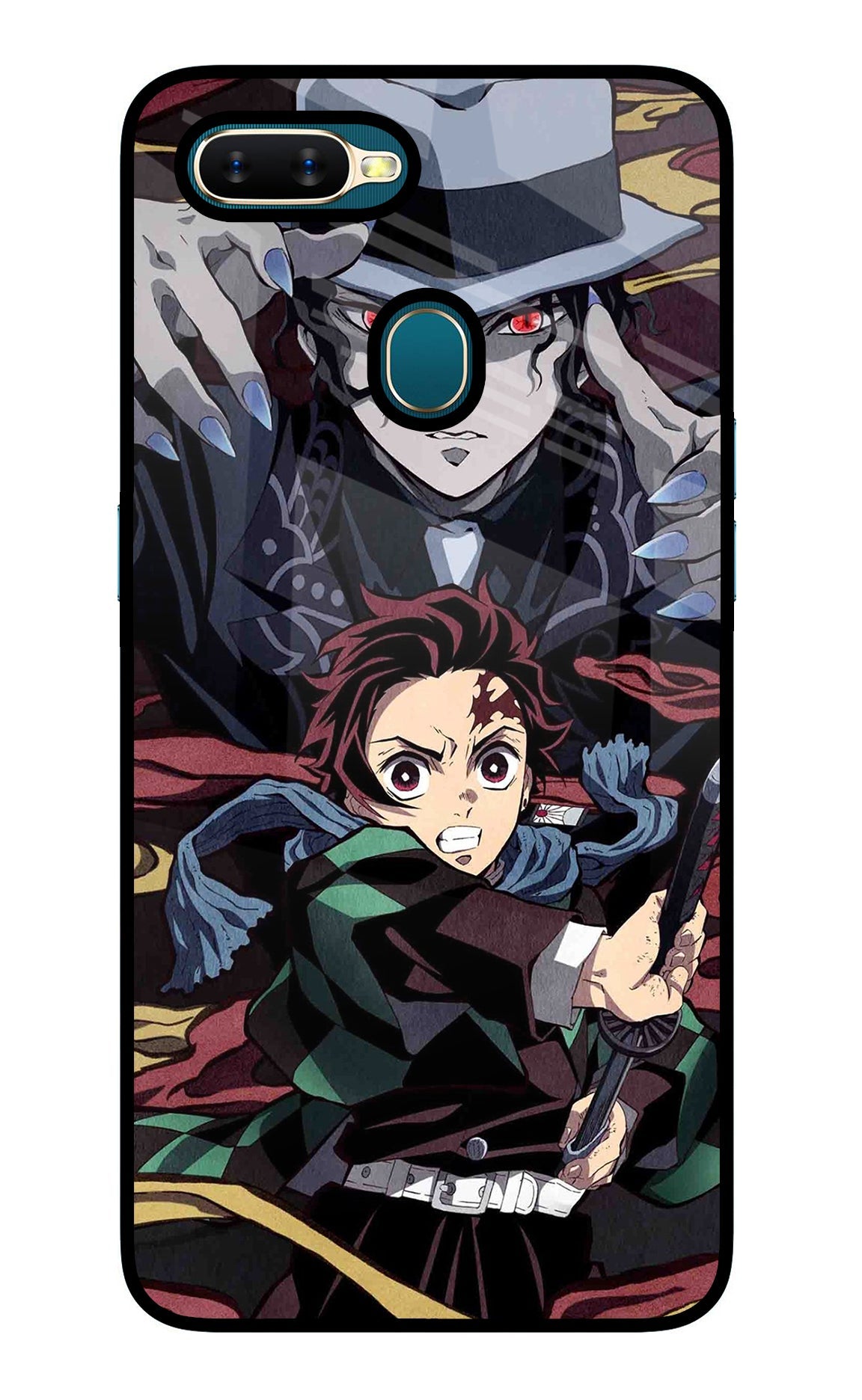 Demon Slayer Oppo A7/A5s/A12 Glass Case