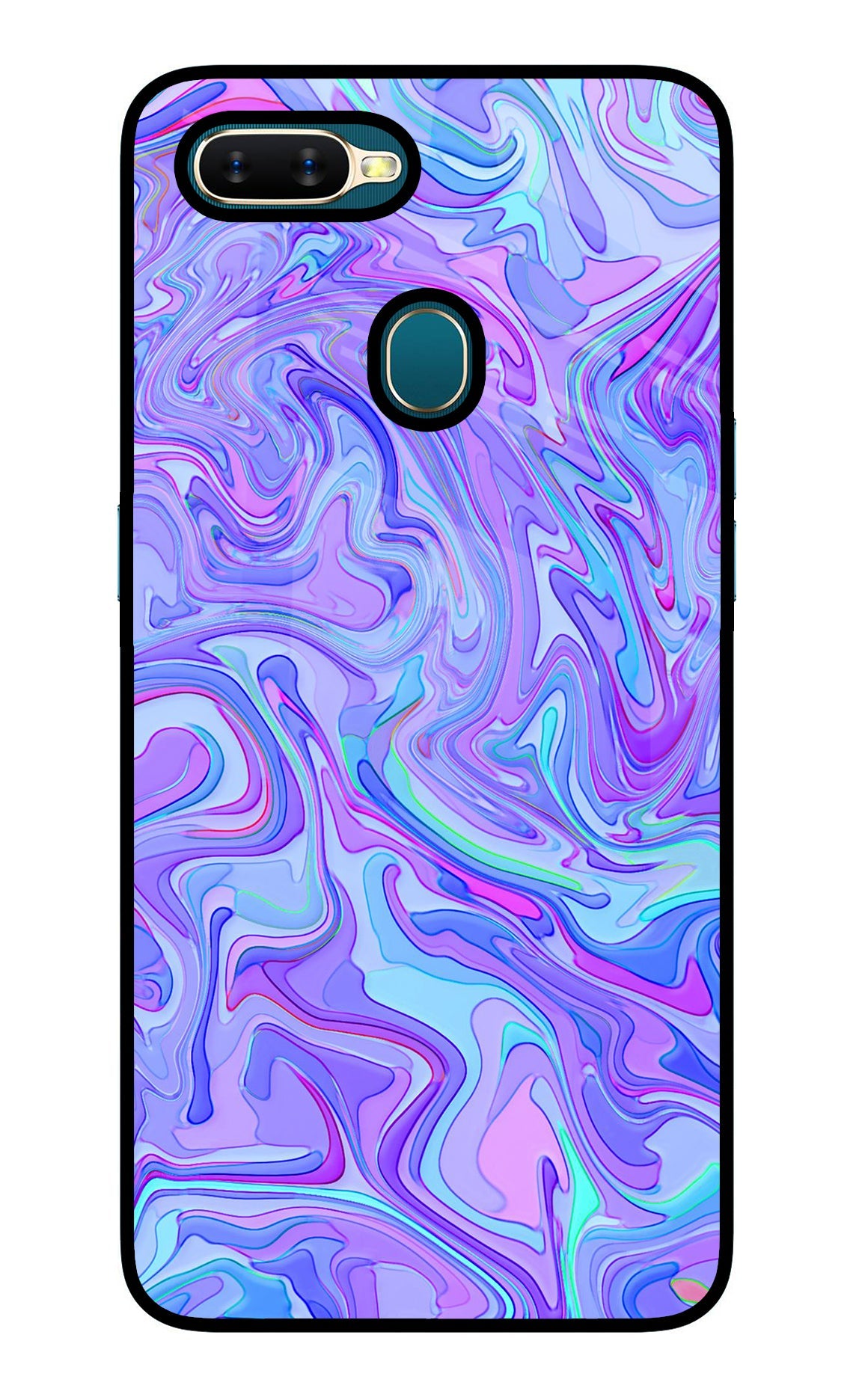 Glitter Oppo A7/A5s/A12 Glass Case