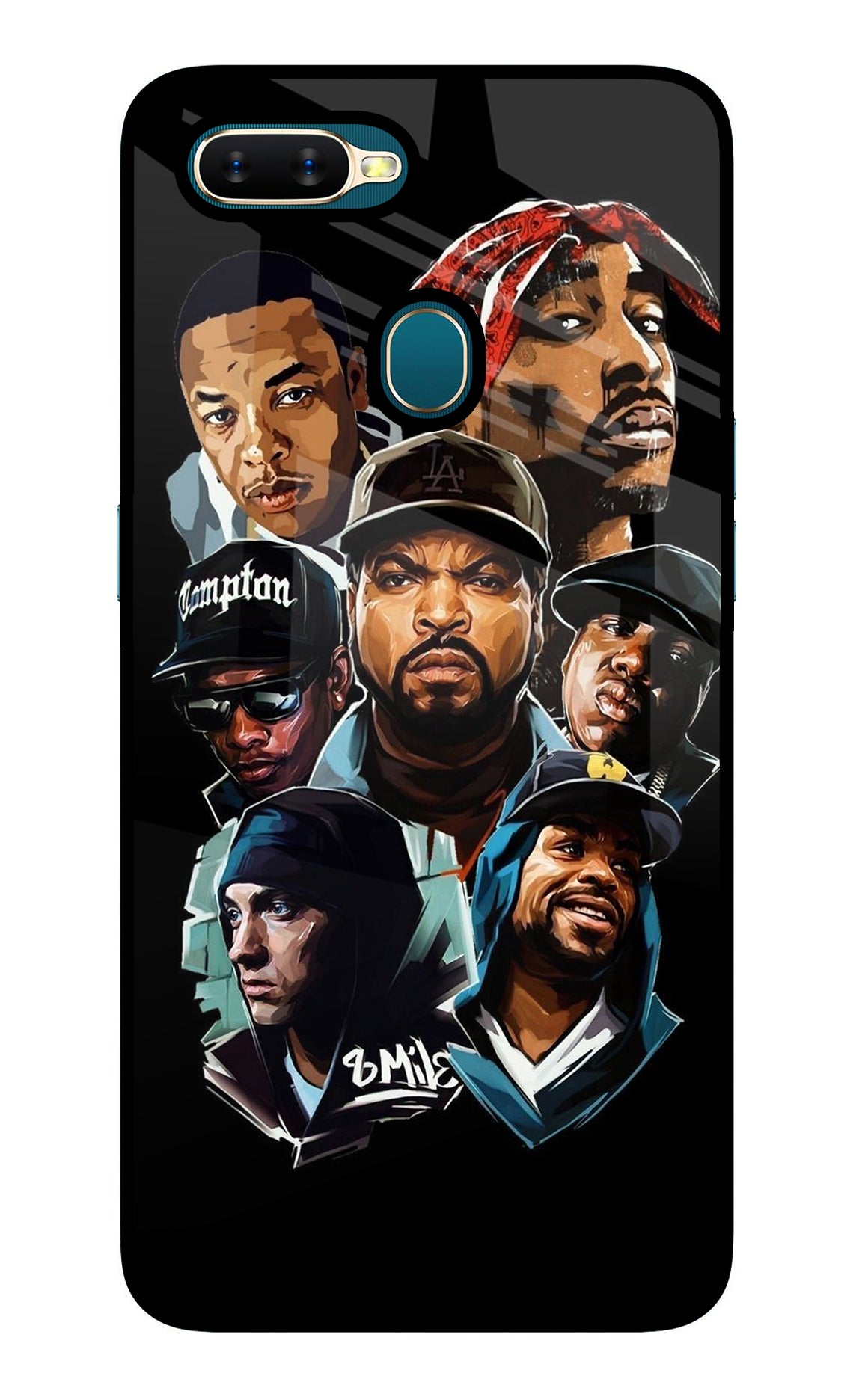 Rappers Oppo A7/A5s/A12 Glass Case