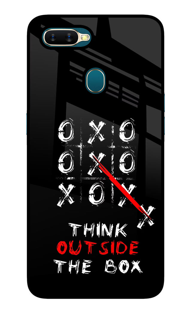 Think out of the BOX Oppo A7/A5s/A12 Glass Case Back Cover by Casekaro