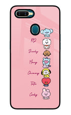 BTS names Oppo A7/A5s/A12 Glass Case