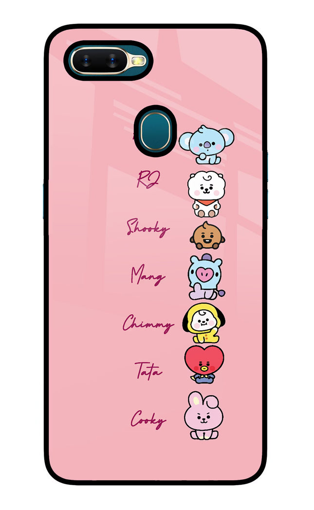 BTS names Oppo A7/A5s/A12 Glass Case Back Cover by Casekaro