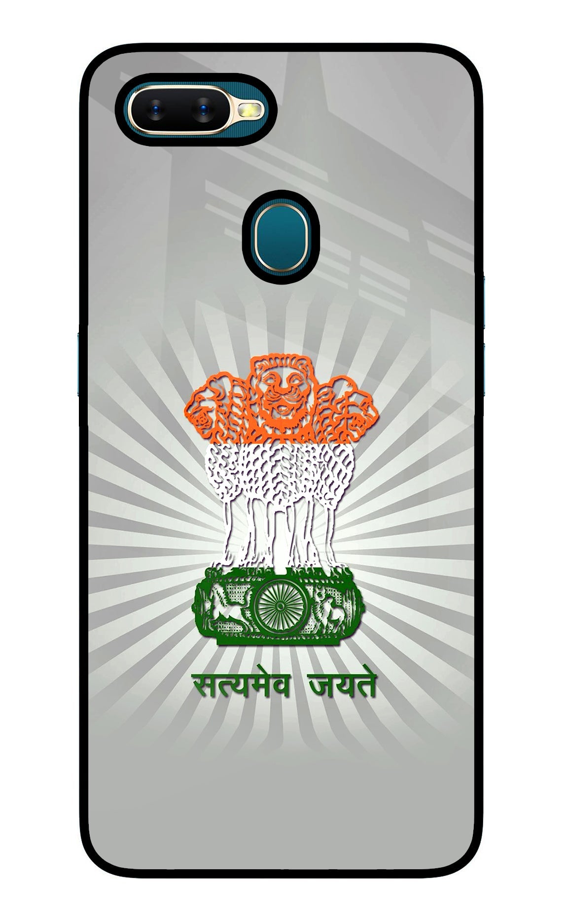 Satyamev Jayate Art Oppo A7/A5s/A12 Glass Case