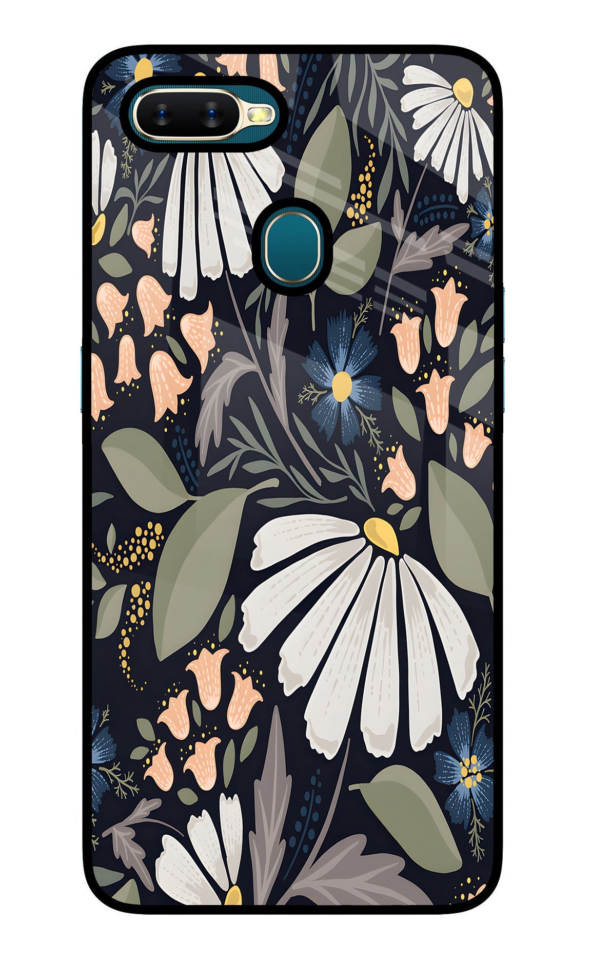 Flowers Art Oppo A7/A5s/A12 Back Cover