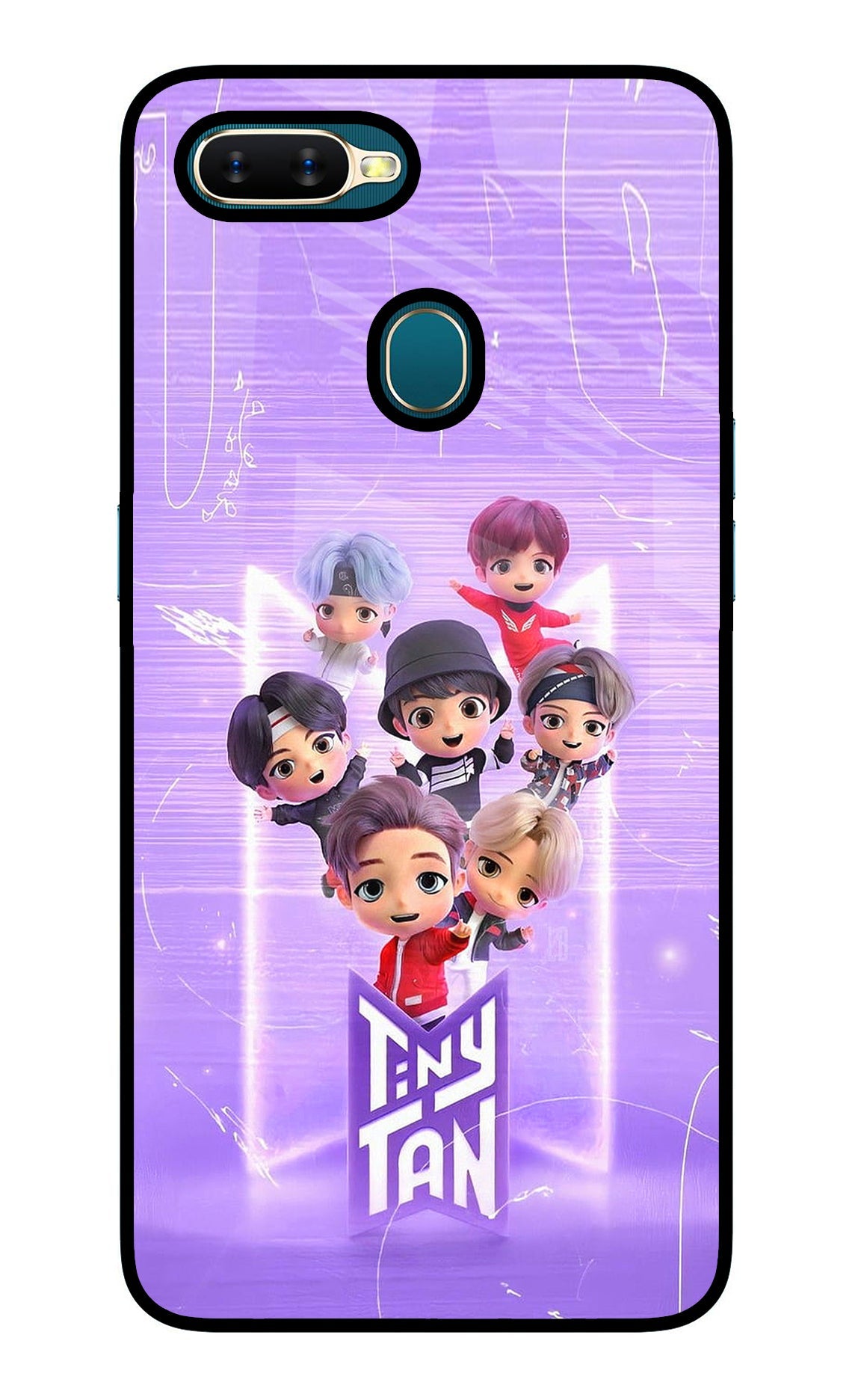 BTS Tiny Tan Oppo A7/A5s/A12 Back Cover