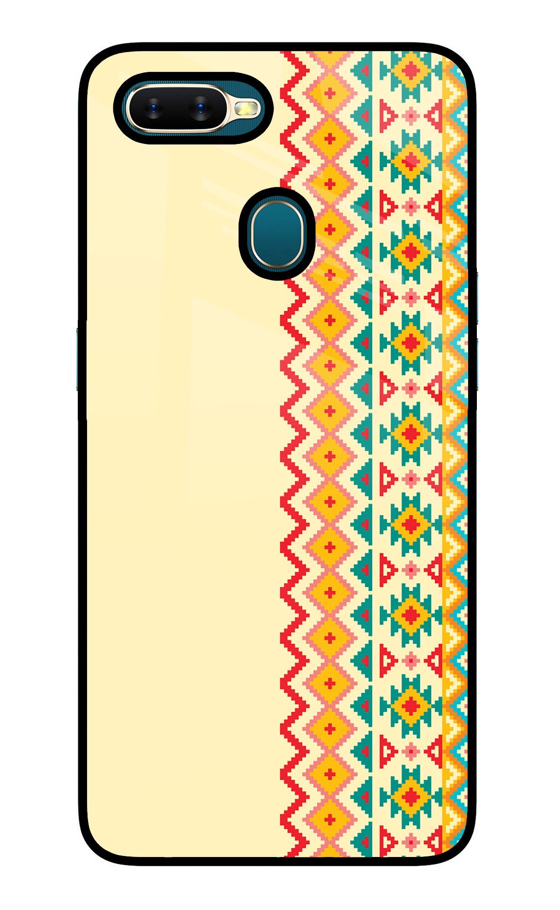 Ethnic Seamless Oppo A7/A5s/A12 Glass Case