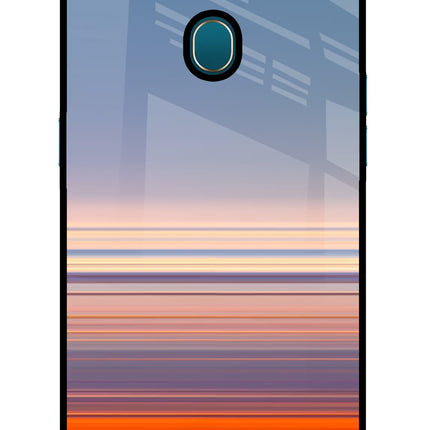 Morning Colors Oppo A7/A5s/A12 Glass Case Back Cover by Casekaro