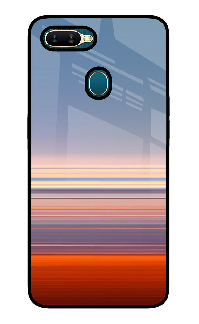 Morning Colors Oppo A7/A5s/A12 Glass Case Back Cover by Casekaro