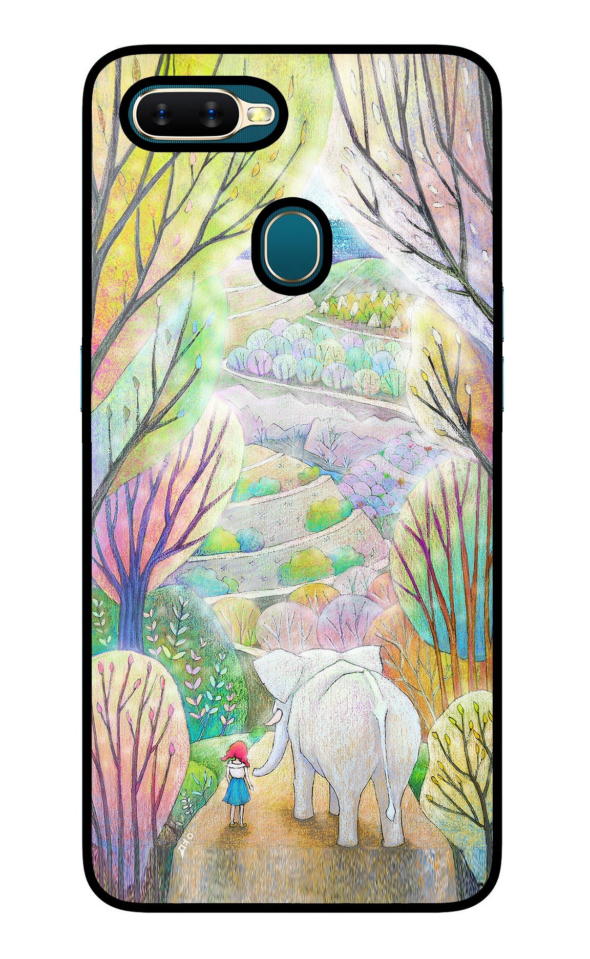 Nature Painting Oppo A7/A5s/A12 Back Cover