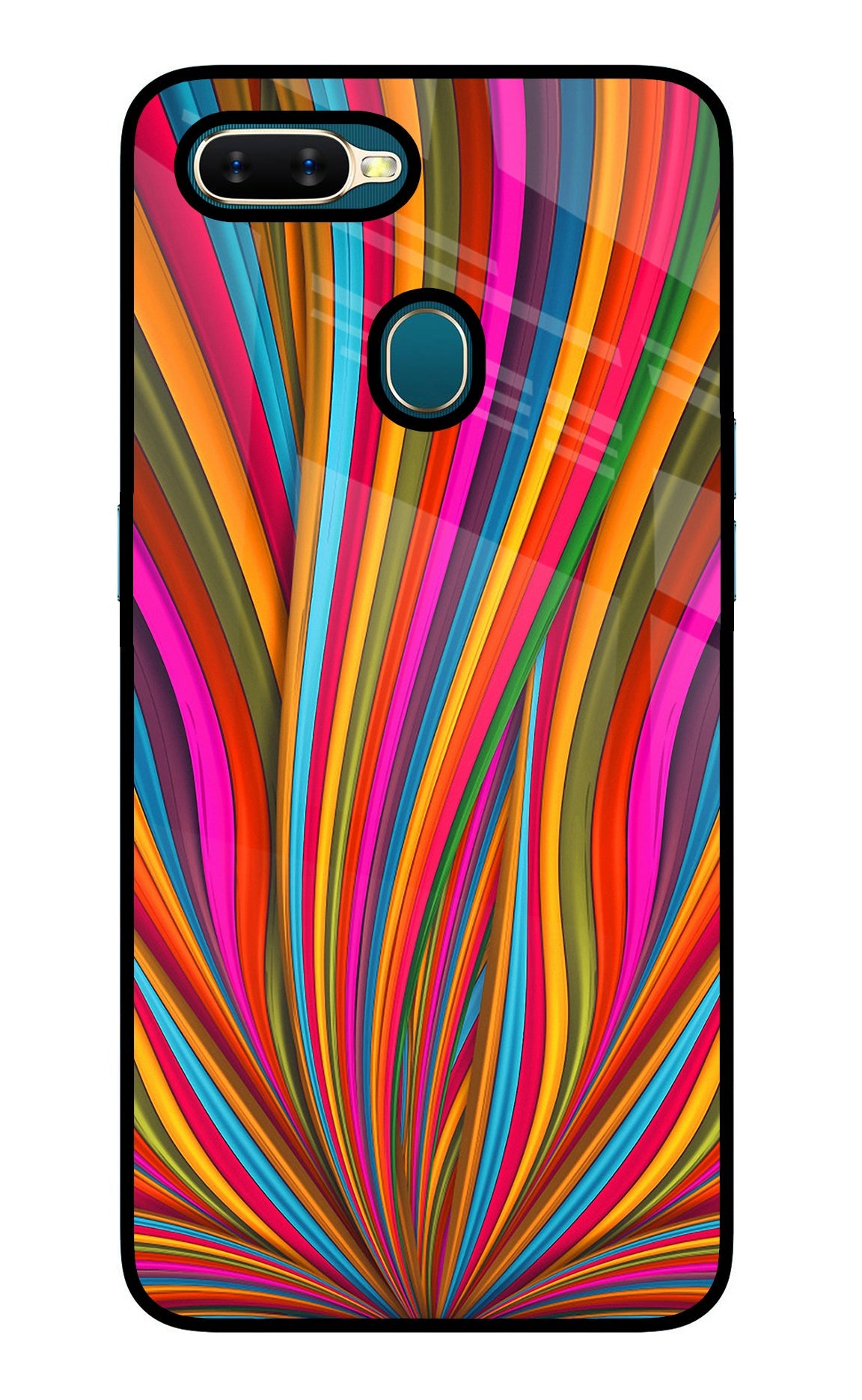 Trippy Wavy Oppo A7/A5s/A12 Back Cover