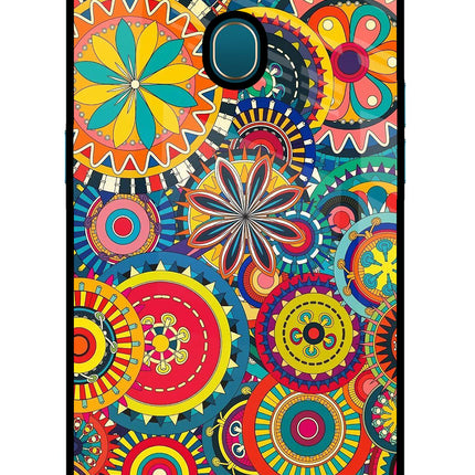 Gol Gol Art Oppo A7/A5s/A12 Glass Case Back Cover by Casekaro