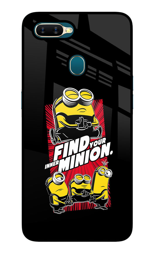 Find your inner Minion Oppo A7/A5s/A12 Glass Case