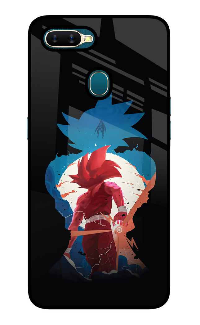 Goku Oppo A7/A5s/A12 Glass Case Back Cover by Casekaro