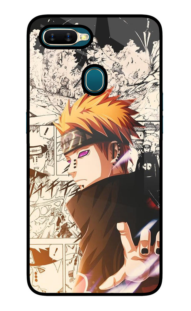 Pain Anime Oppo A7/A5s/A12 Glass Case Back Cover by Casekaro