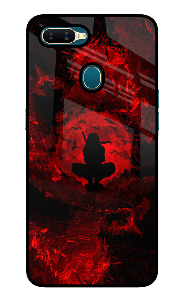 Itachi Uchiha Oppo A7/A5s/A12 Glass Case Back Cover by Casekaro