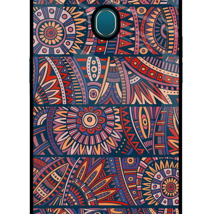 African Culture Design Oppo A7/A5s/A12 Glass Case Back Cover by Casekaro