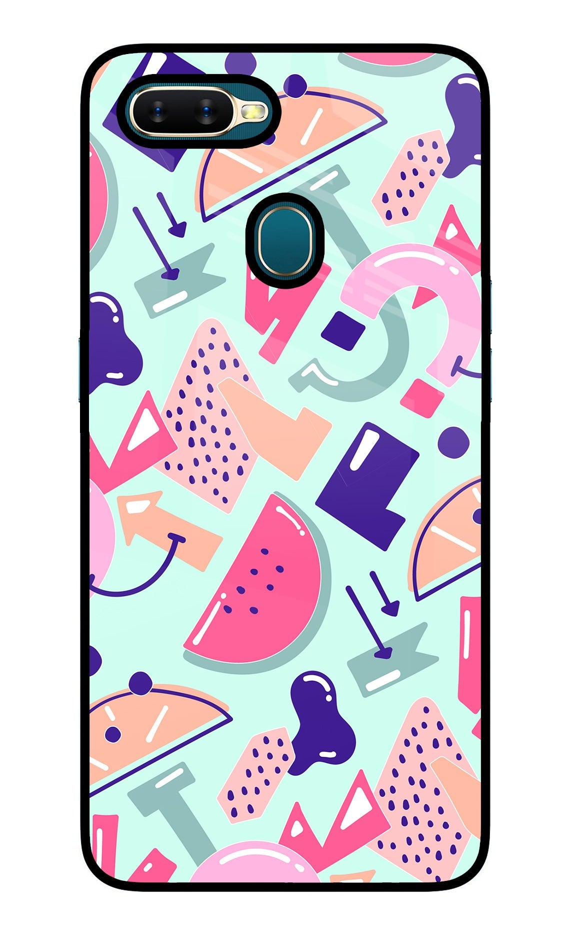 Doodle Pattern Oppo A7/A5s/A12 Back Cover