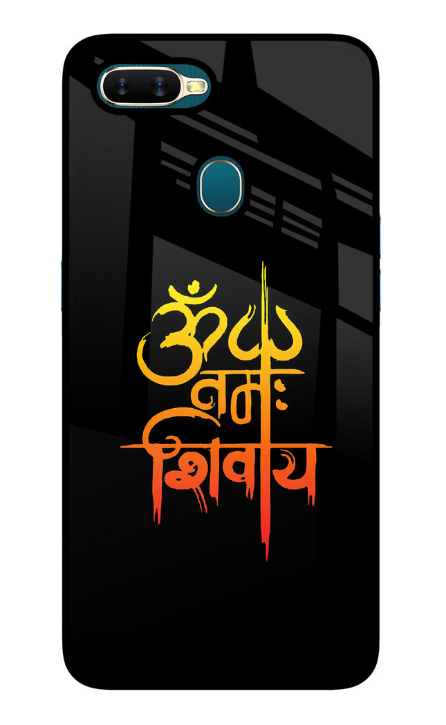 Om Namah Shivay Oppo A7/A5s/A12 Glass Case Back Cover by Casekaro