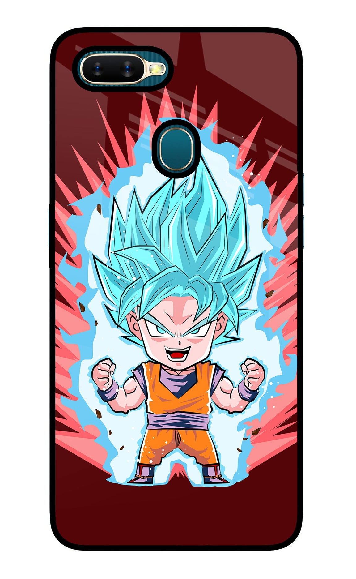 Goku Little Oppo A7/A5s/A12 Glass Case