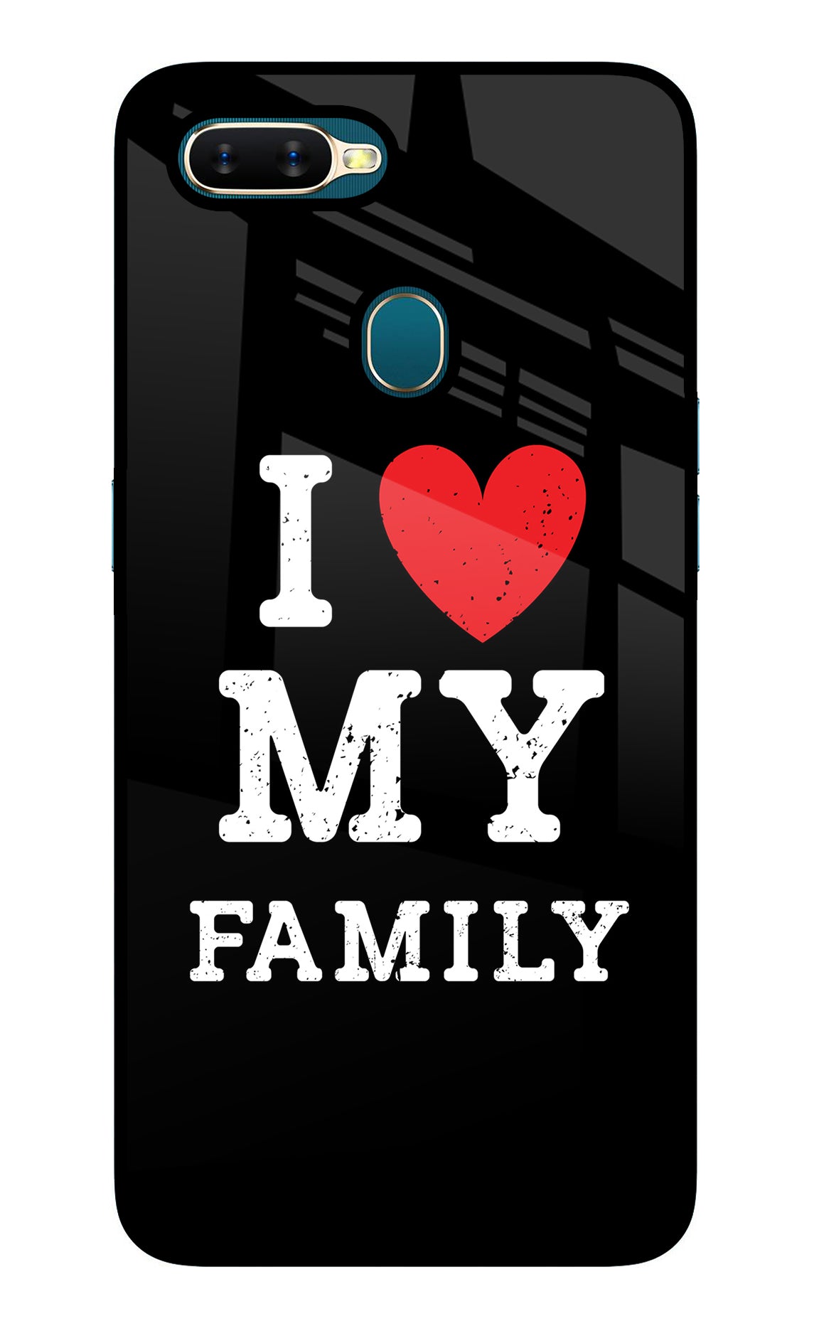 I Love My Family Oppo A7/A5s/A12 Back Cover